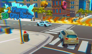 2 Player 3D City Racer