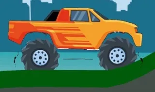 Monster Truck Hill Driving 2D