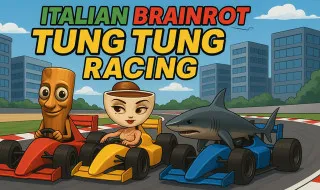 Play Italian Brainrot Tung Tung Racing now!