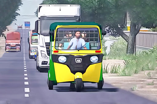 Modern Tuk Tuk Rickshaw